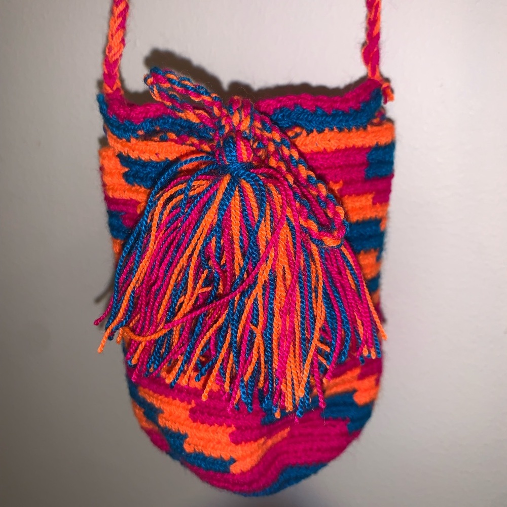 NWT 5” Wayyu Drawstring Pouch 
Original Design
Handmade in Colombia